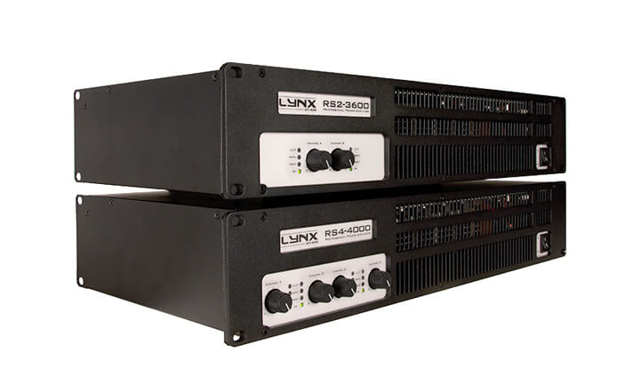 Lynx Pro Audio presents the new RS series Amplifiers