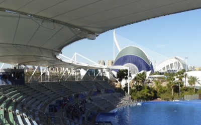 Parque Oceanográfico con columnas de la Serie Ionic