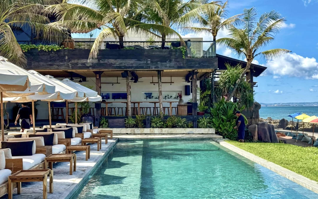 Lawn Canggu Lynx Pro Audio installation pool view