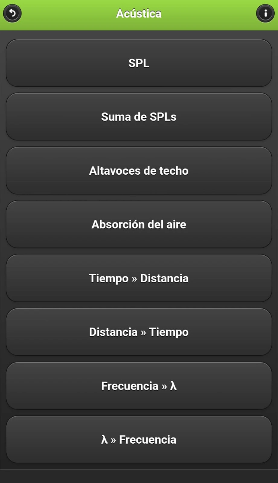 PACalculate Lynx Pro Audio app PACalculate Lynx Pro Audio app