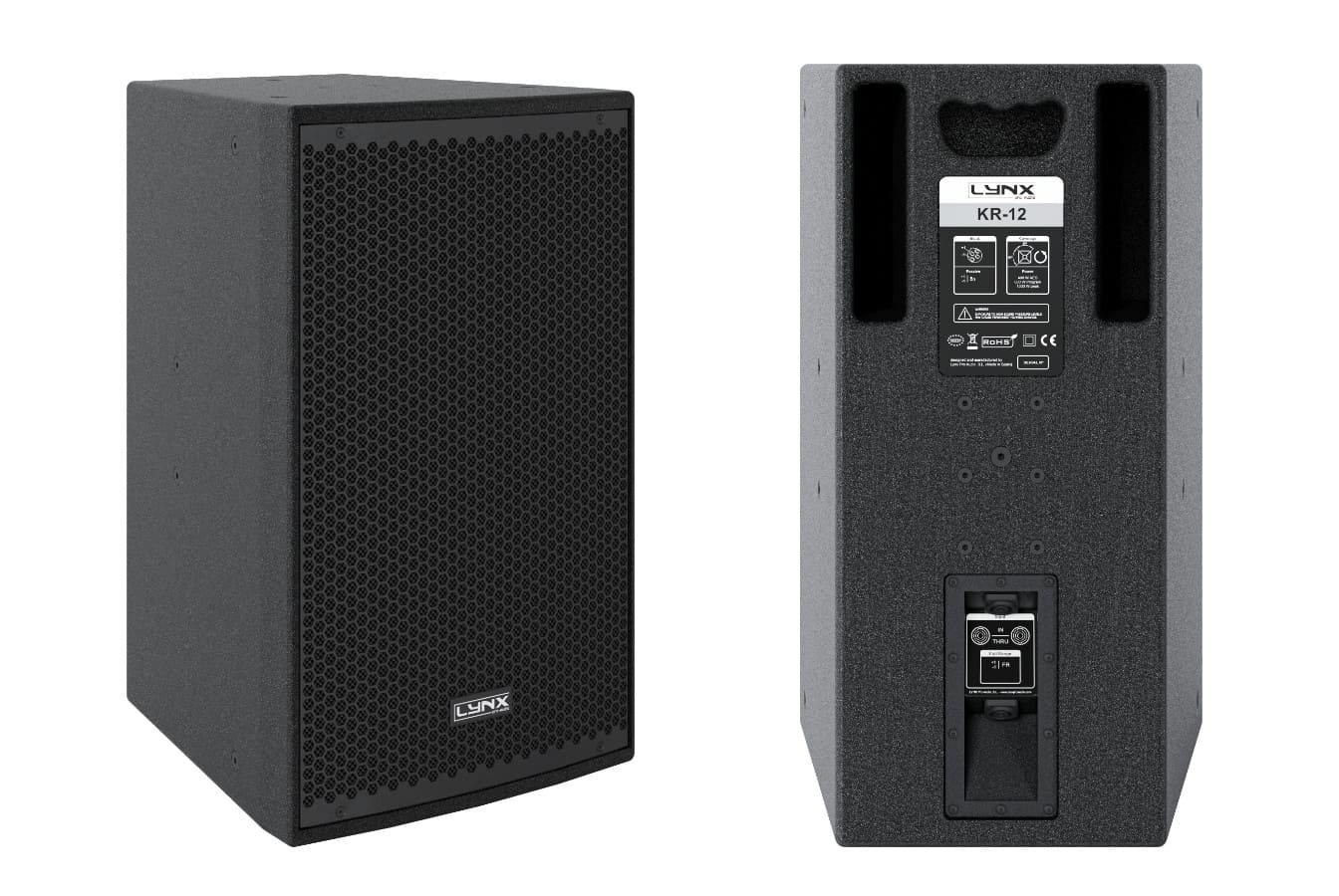 KR series, an ideal solution for conference, KTV rooms and clubs 5 Lynx Pro Audio KR 12 Front back - Lynx Pro Audio