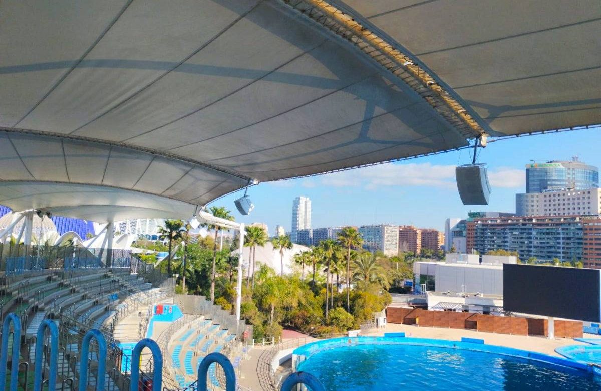 Nuevo sonido en el Oceanográfico de Valencia con CXA-12 para intemperie