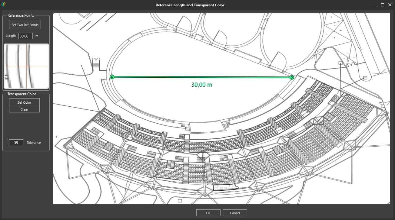 Nuevas funcionalidades de Rainbow 3D: El Software de simulación electroacústica 10 4. Insert image and set reference 02 1 | Lynx Pro Audio