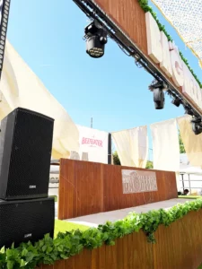 Terraza Bagueera con equipo Lynx Pro Audio