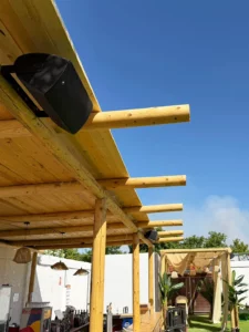 Terraza Bagueera con equipo Lynx Pro Audio